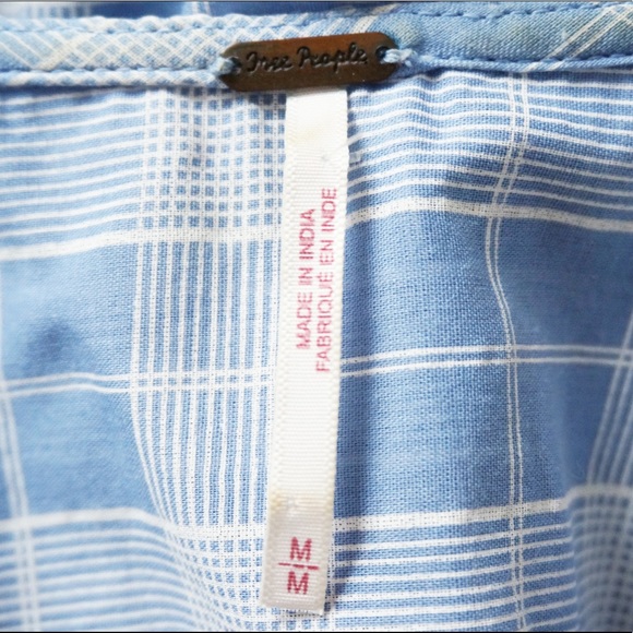 Free People Blue Time Out Tiered Lace Tunic Top - Picture 3 of 6